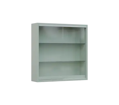 RE VT - 600 vitrína, 600x600x150, pastelově zelená RE VT - 600 vitrína, 600x600x150, pastelově zelená